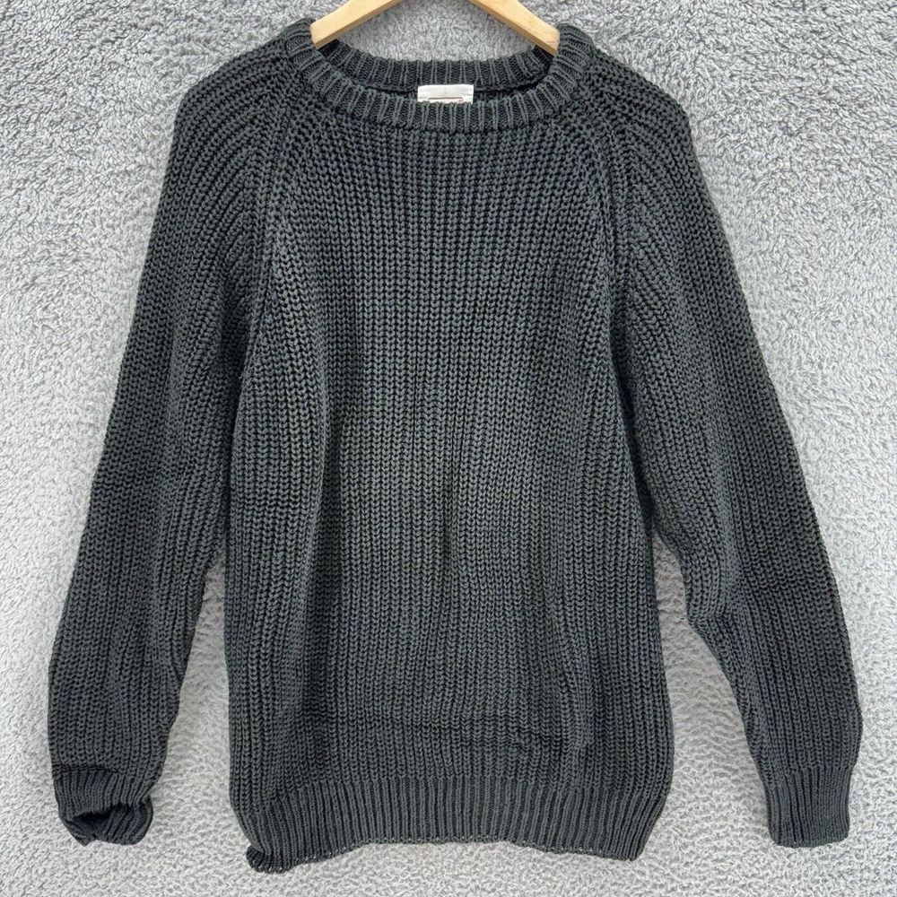 Vintage Oakbrook Women's XL Black Long Sleeve Loose Knit Classic Casual‎ Sweater